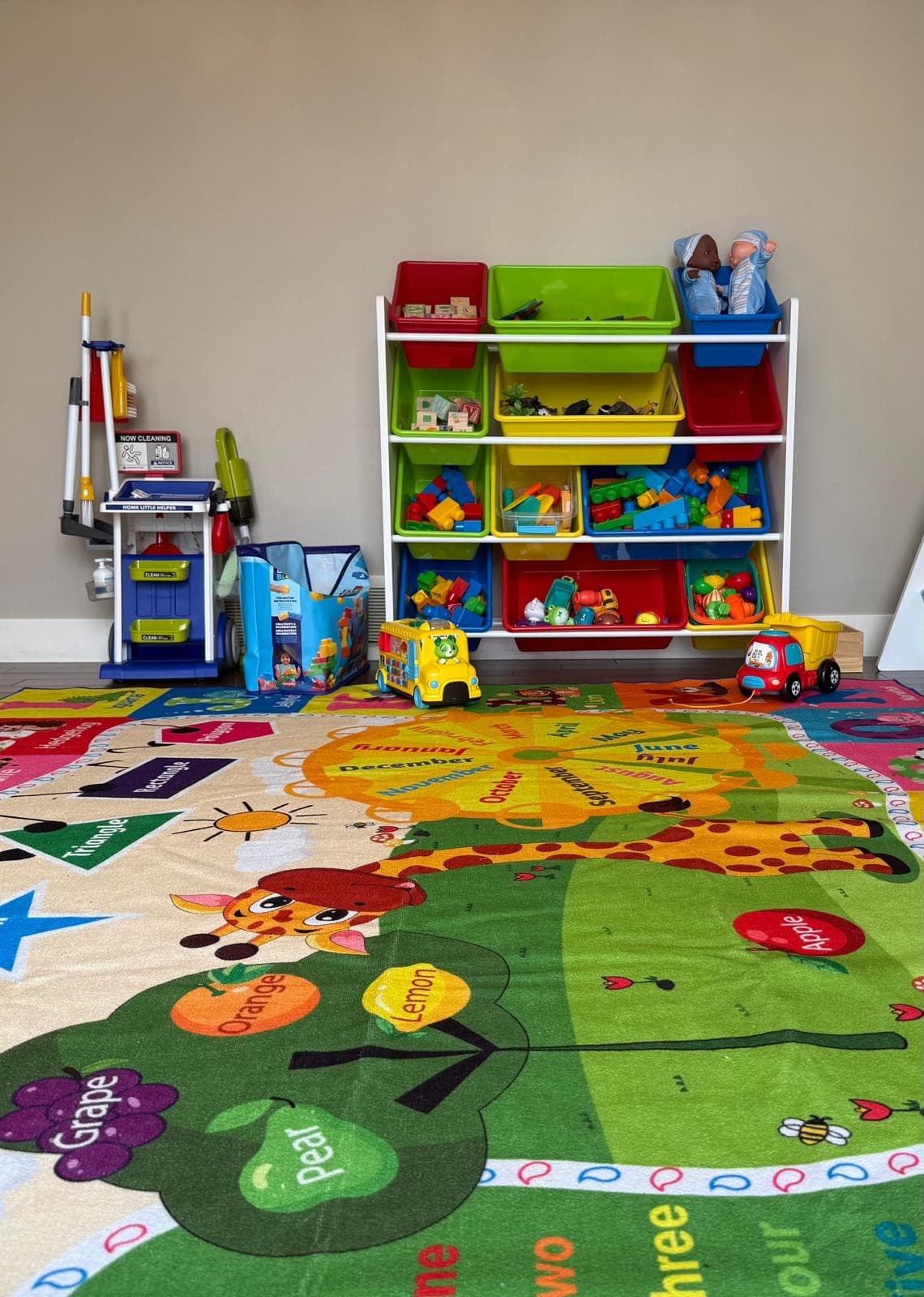 Quiet study space with learning materials at the dayhome